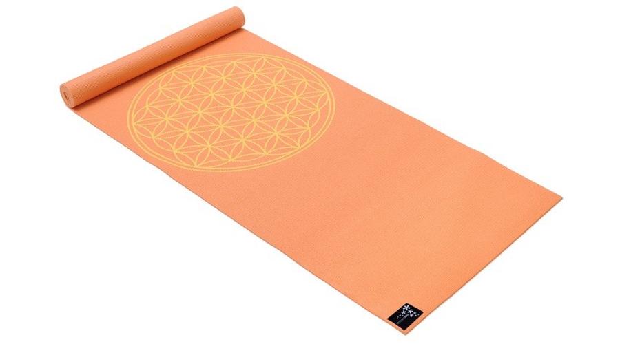 Saltea Yoga Basic Floarea Vietii mango - Yogistar - 183x61x0.4cm